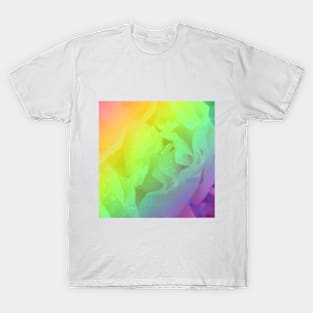 Multicolored Rose Petals T-Shirt